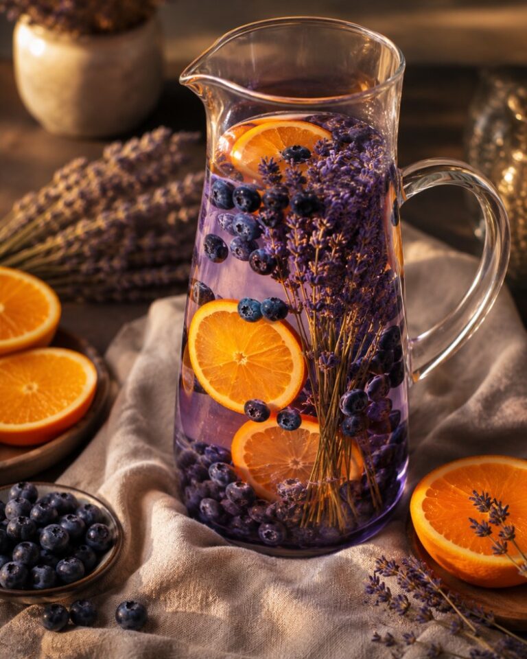 Blueberry Orange and Lavender Antioxidant Water