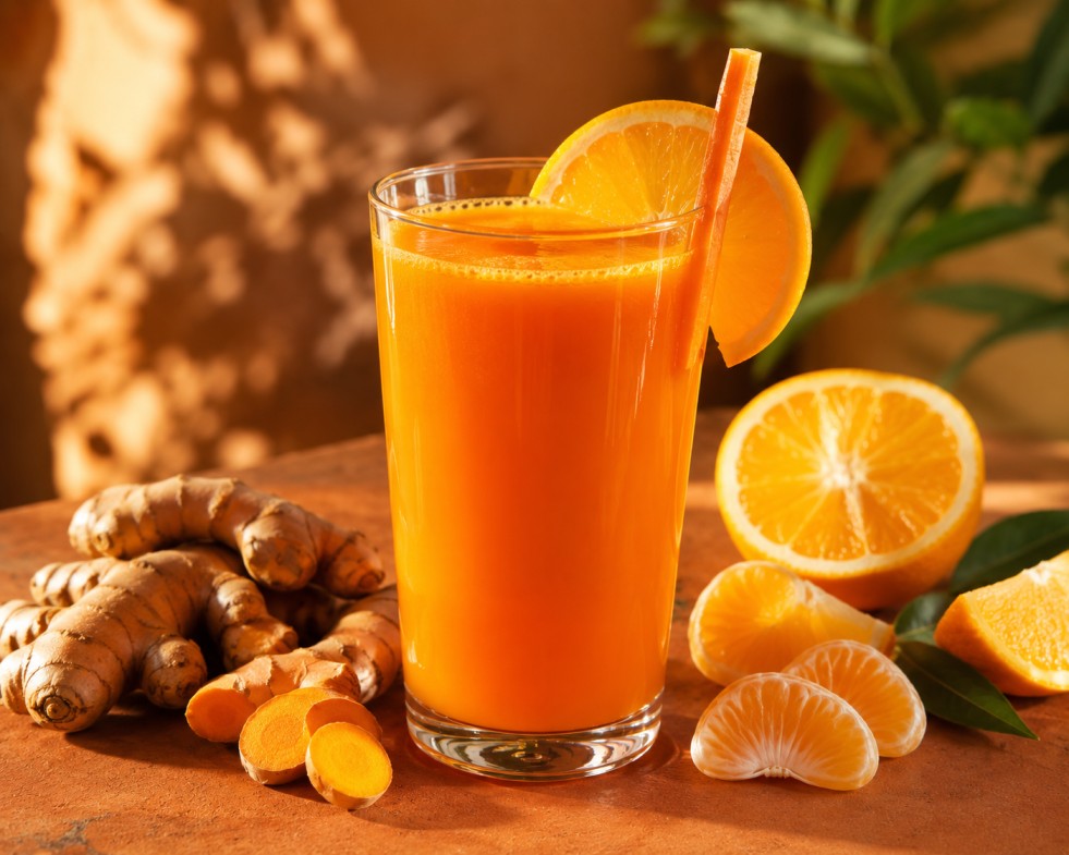 Carrot Orange and Turmeric Anti-Bloat Juice