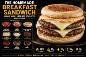 The Homemade Breakfast Sandwich I Make When I Need 48g of Protein Before 9am